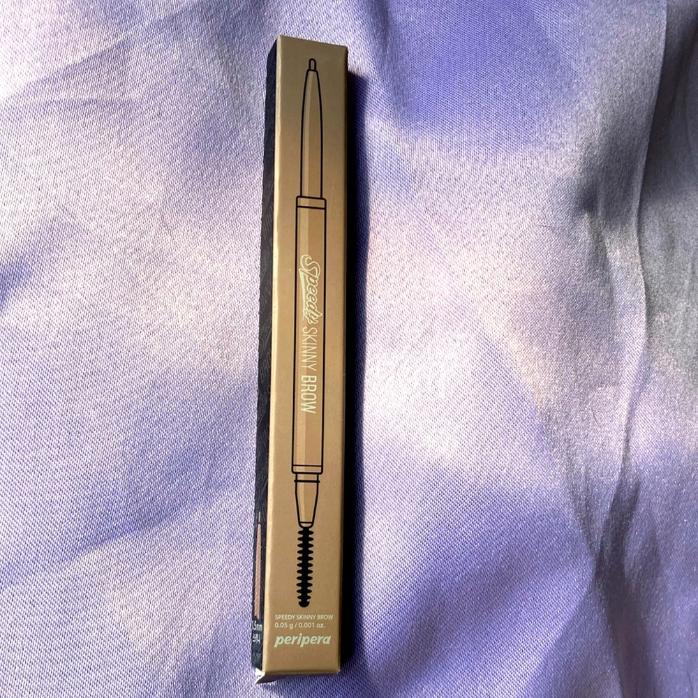 NIB Peripera Speedy Skinny Brow - 09 Taupe Brown - 1.5mm - w/ Brow brush end